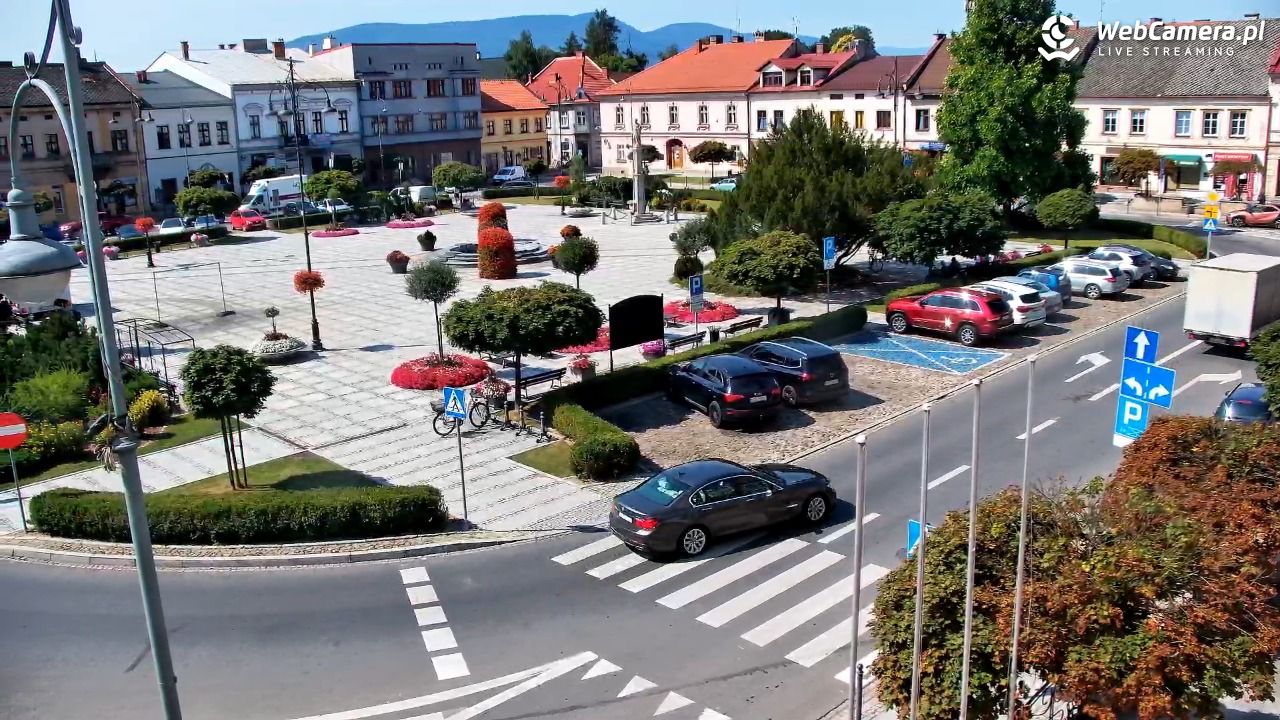 Kęty - widok na rynek - 17 lipiec 2026, 10:15
