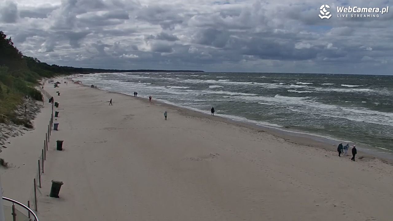 Kołobrzeg - widok na plażę zachodnią - 22 sierpień 2025, 14:34