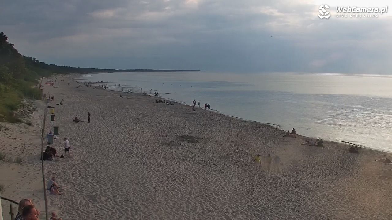 Kołobrzeg - widok na plażę zachodnią - 17 lipiec 2026, 19:59