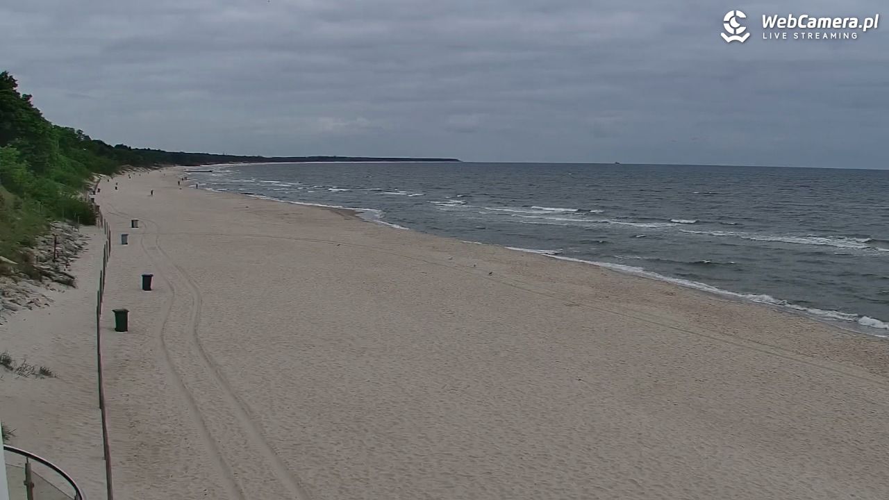 Kołobrzeg - widok na plażę zachodnią - 31 maj 2026, 07:55