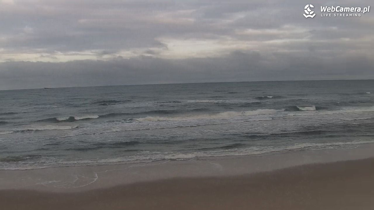 Kołobrzeg - widok na plażę zachodnią - 31 grudzień 2025, 09:39