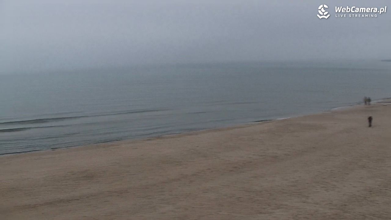 Kołobrzeg - widok na plażę zachodnią - 22 luty 2026, 16:46
