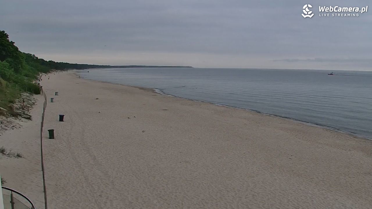 Kołobrzeg - widok na plażę zachodnią - 01 czerwiec 2026, 06:08