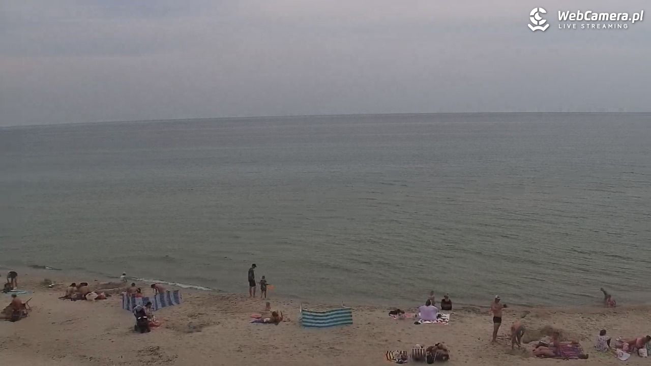 Kołobrzeg - widok na plażę zachodnią - 17 lipiec 2026, 14:42