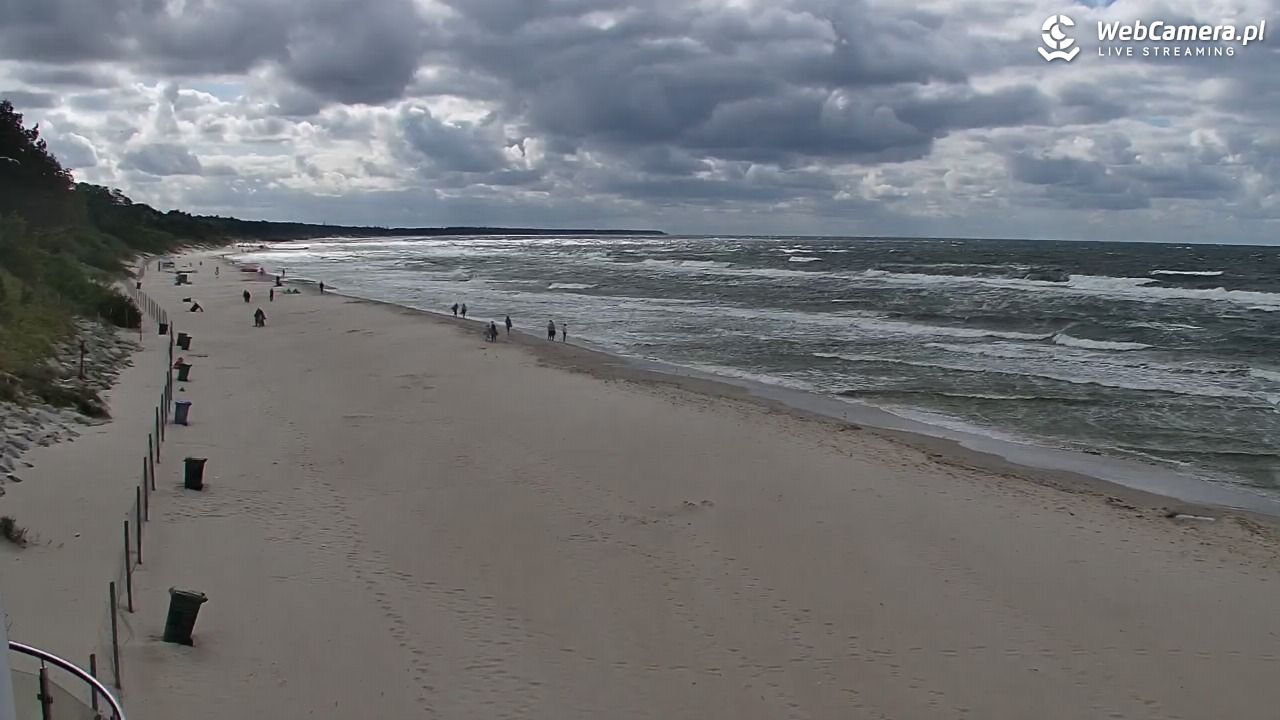 Kołobrzeg - widok na plażę zachodnią - 22 sierpień 2025, 15:21
