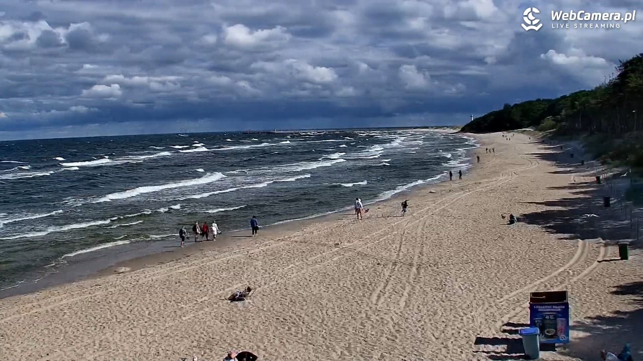 Kołobrzeg - widok na plażę zachodnią - 22 sierpień 2025, 11:12