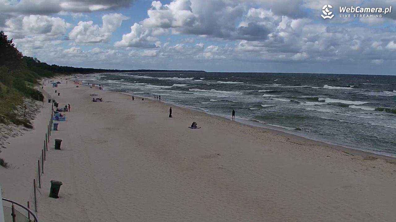 Kołobrzeg - widok na plażę zachodnią - 22 sierpień 2025, 12:54