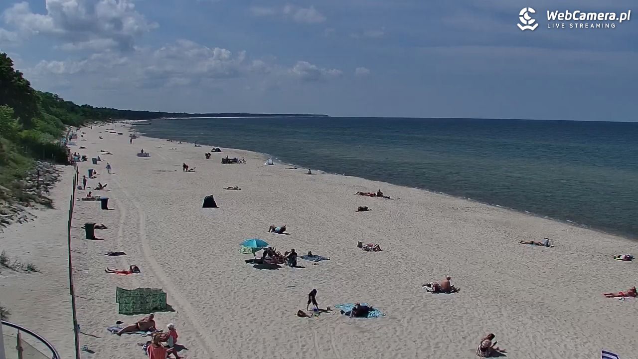 Kołobrzeg - widok na plażę zachodnią - 02 czerwiec 2026, 13:06