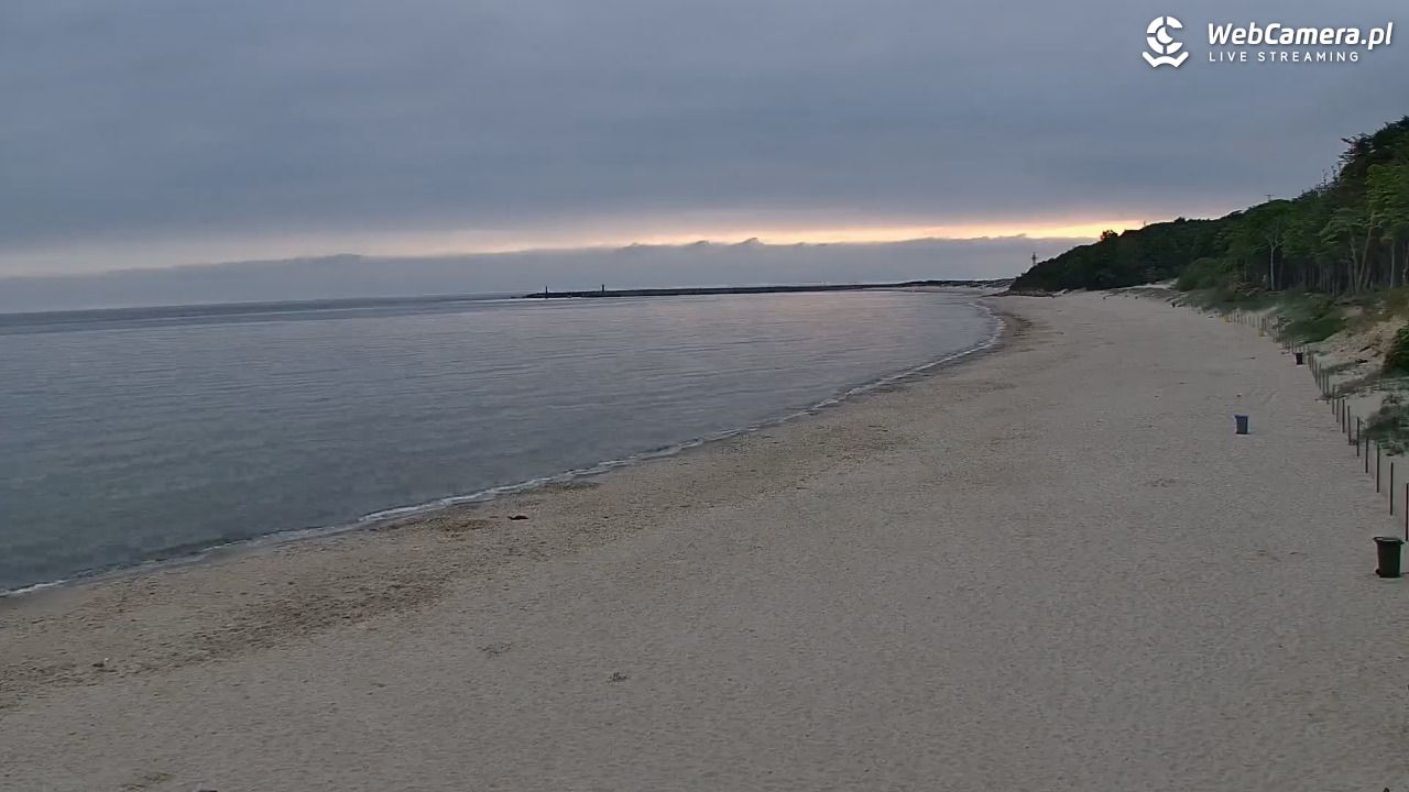 Kołobrzeg - widok na plażę zachodnią - 01 czerwiec 2026, 05:26