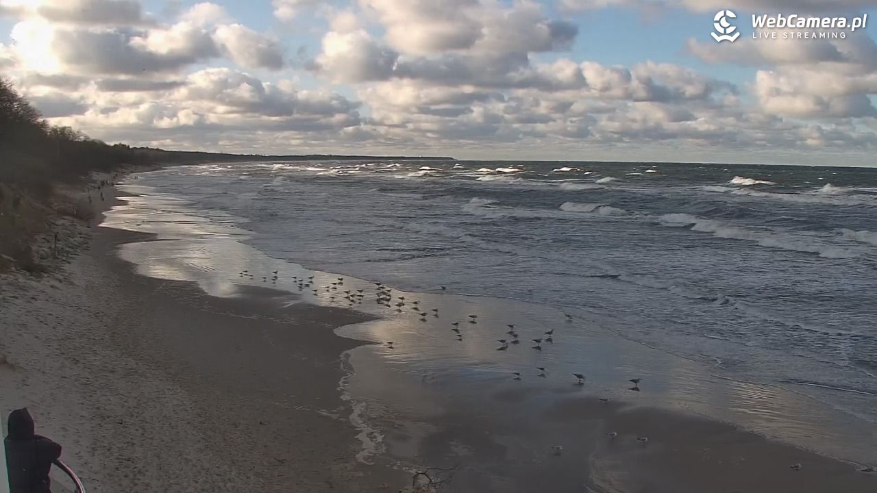 Kołobrzeg - widok na plażę zachodnią - 30 grudzień 2025, 12:40