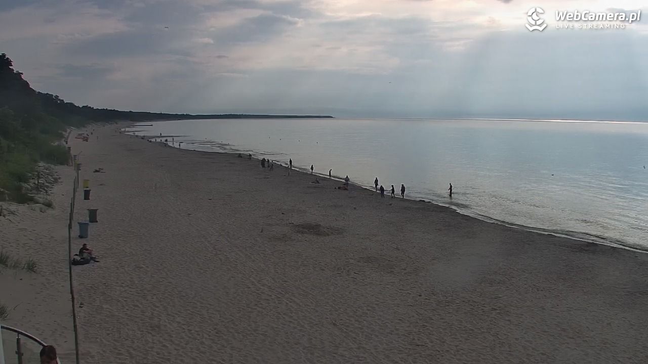 Kołobrzeg - widok na plażę zachodnią - 17 lipiec 2026, 18:36