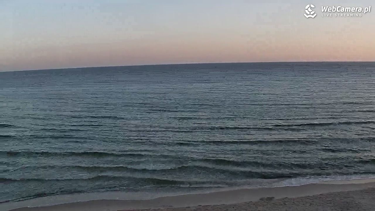 Kołobrzeg - widok na plażę zachodnią - 27 sierpień 2026, 06:30