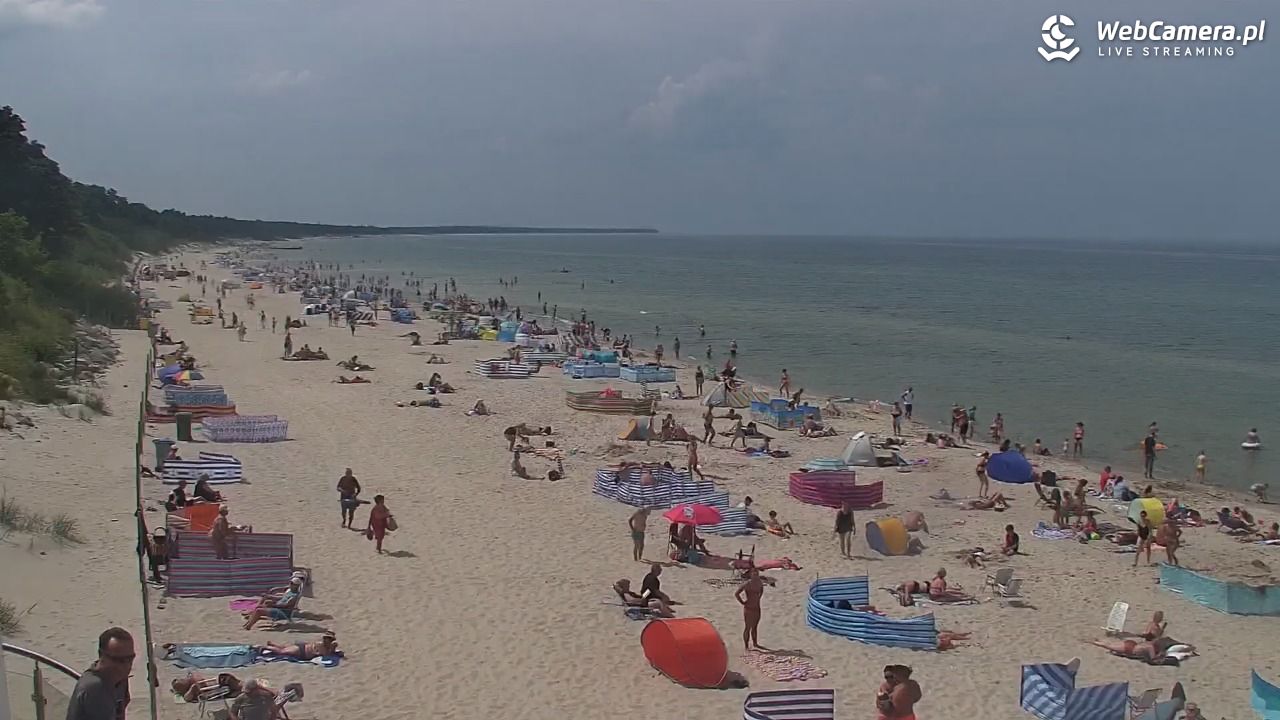 Kołobrzeg - widok na plażę zachodnią - 17 lipiec 2026, 13:14