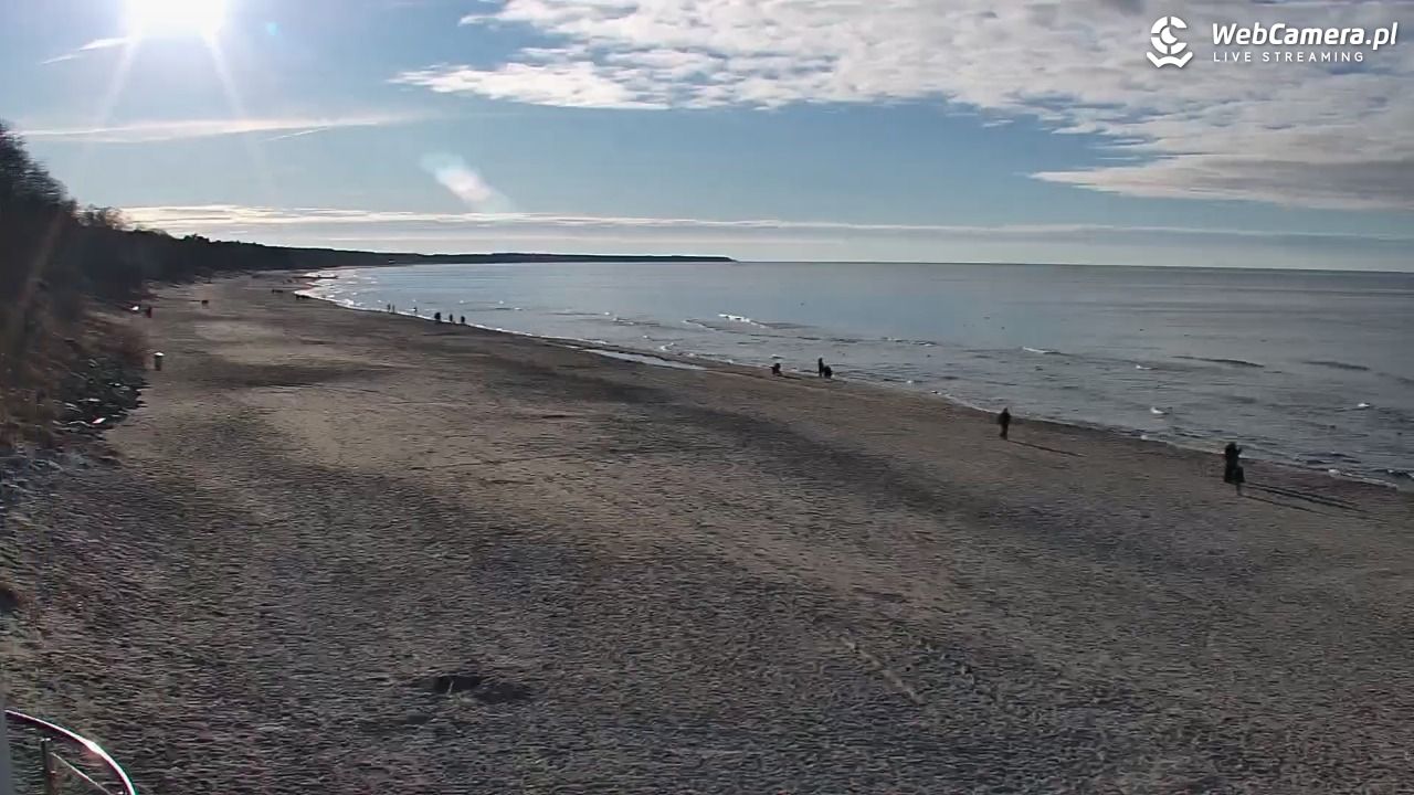 Kołobrzeg - widok na plażę zachodnią - 25 luty 2026, 15:54