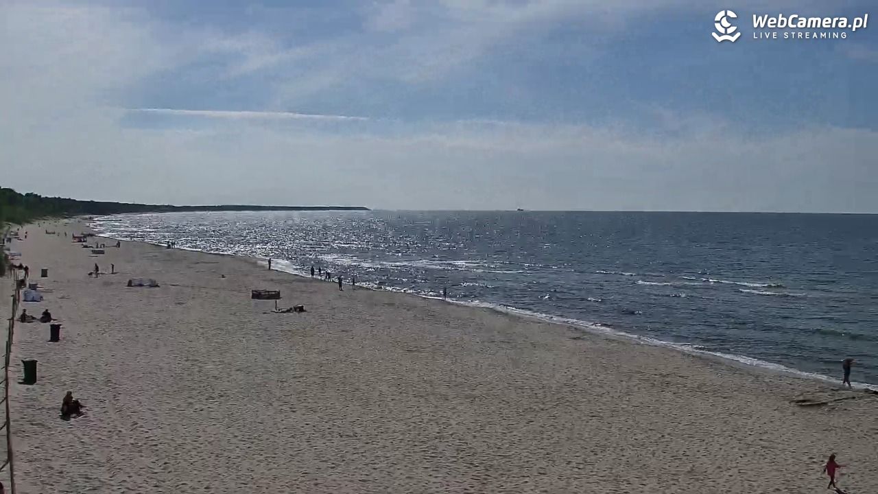 Kołobrzeg - widok na plażę zachodnią - 31 maj 2026, 16:15