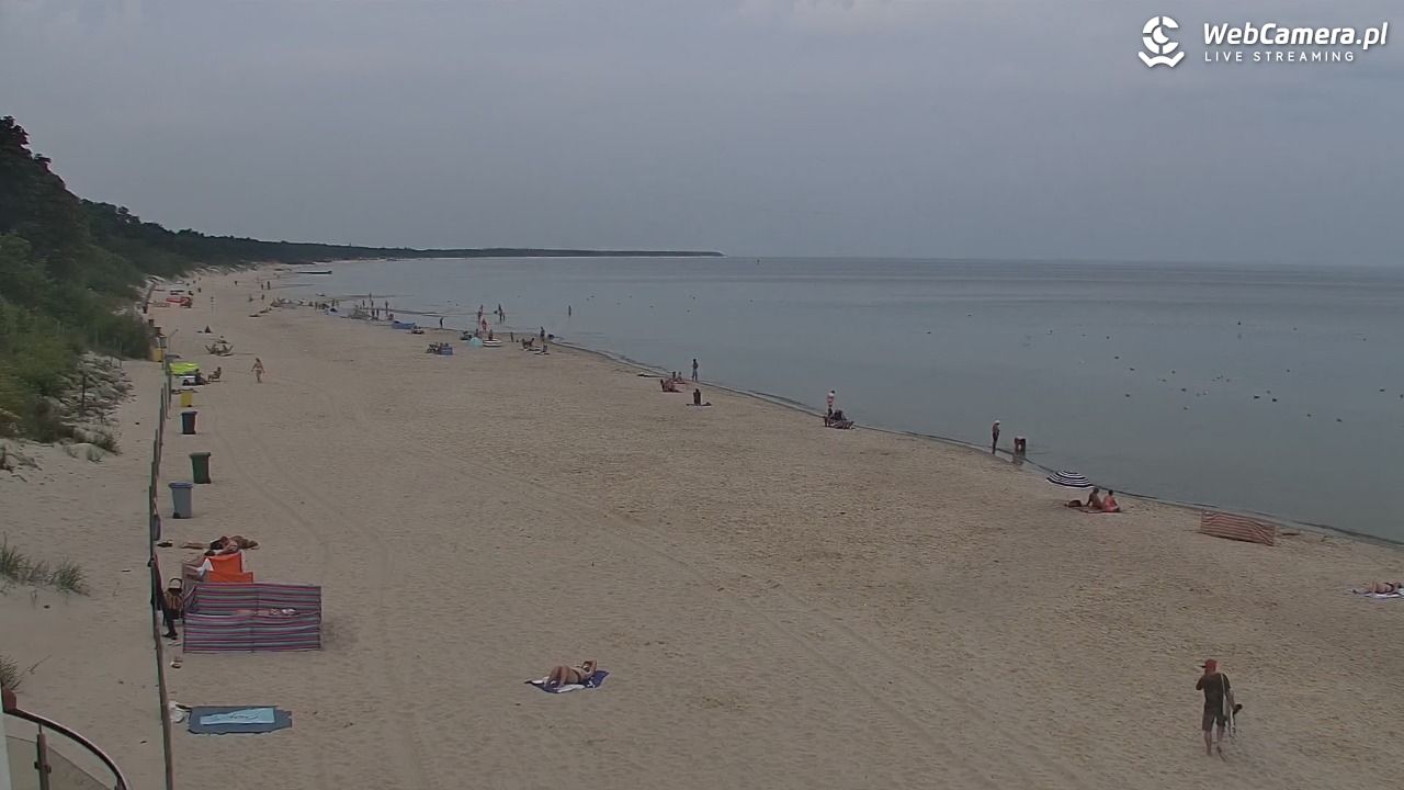 Kołobrzeg - widok na plażę zachodnią - 17 lipiec 2026, 09:33