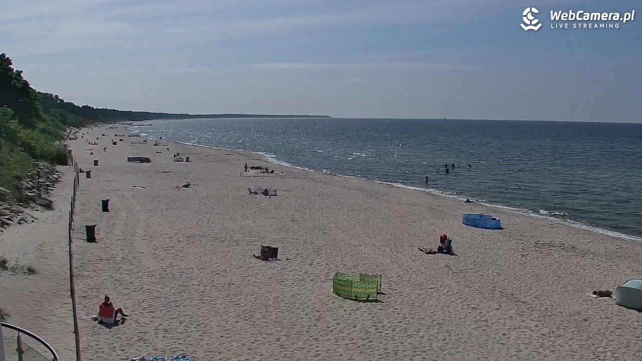 Kołobrzeg - widok na plażę zachodnią - 01 czerwiec 2026, 15:15