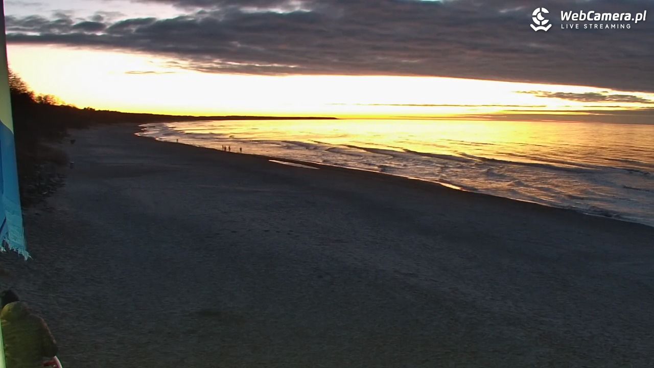Kołobrzeg - widok na plażę zachodnią - 25 luty 2026, 17:59