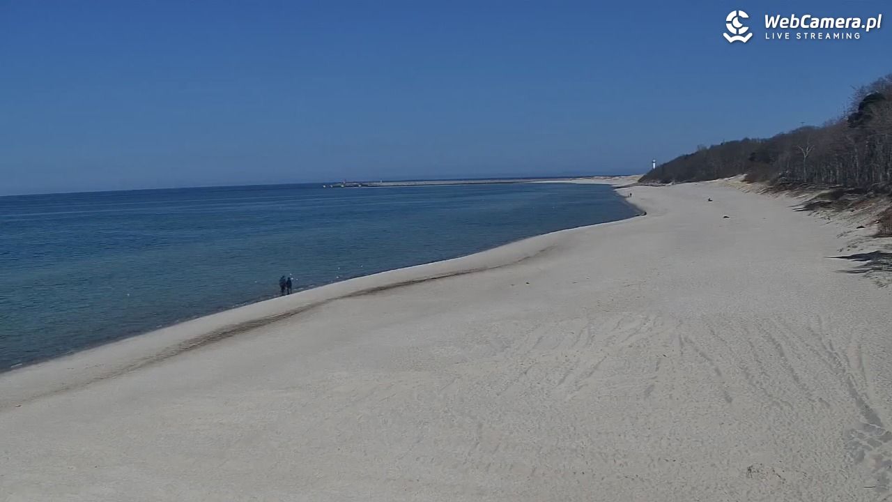 Kołobrzeg - widok na plażę zachodnią - 17 kwiecień 2026, 13:57