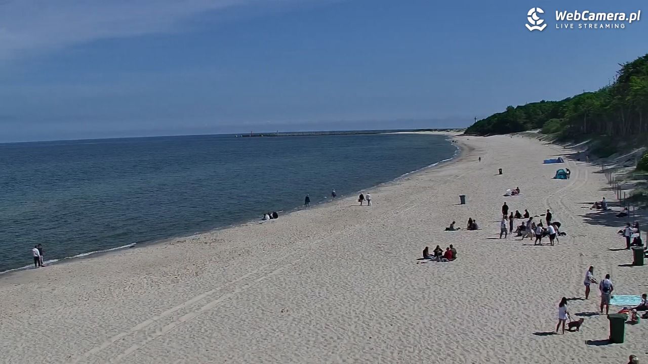 Kołobrzeg - widok na plażę zachodnią - 01 czerwiec 2026, 10:57
