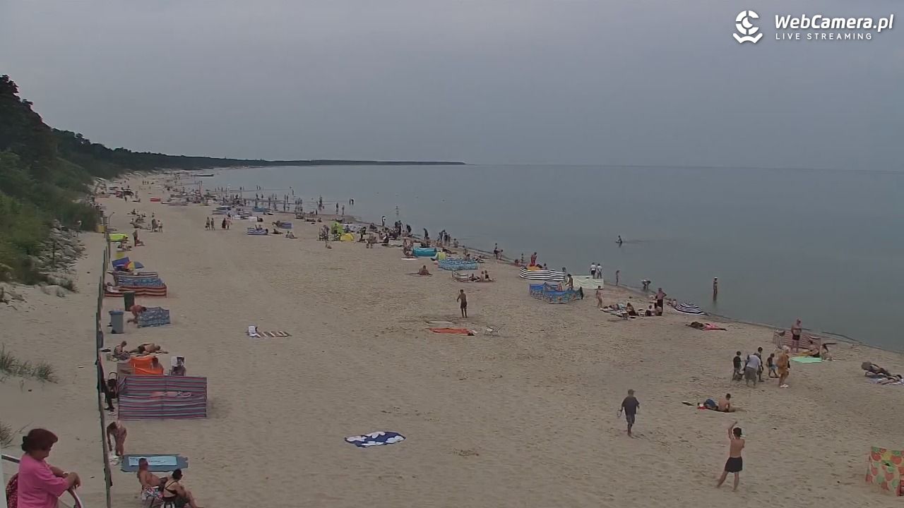 Kołobrzeg - widok na plażę zachodnią - 17 lipiec 2026, 10:40