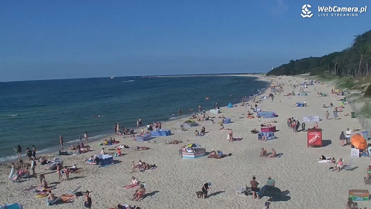 Kołobrzeg - widok na plażę zachodnią - 16 lipiec 2026, 17:18