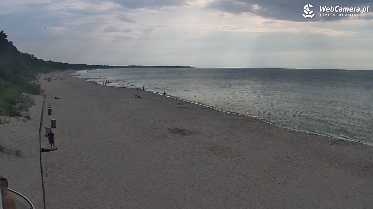 Kołobrzeg - widok na plażę zachodnią - 17 lipiec 2026, 18:06