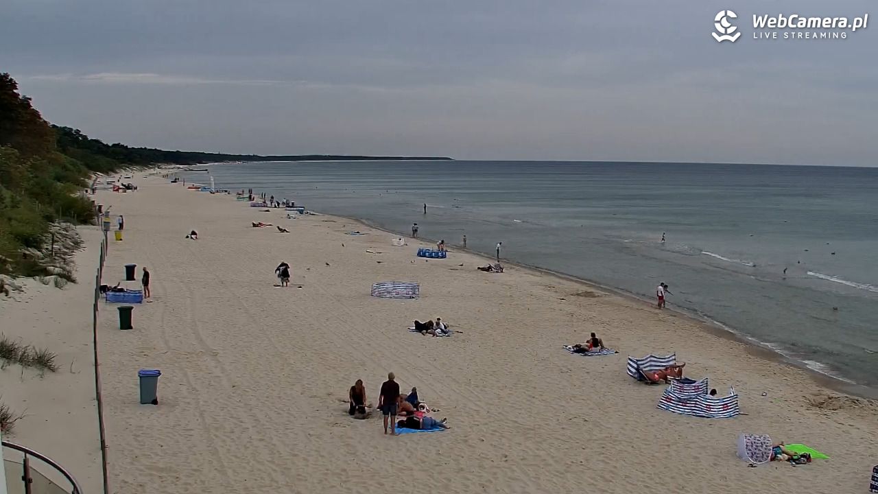 Kołobrzeg - widok na plażę zachodnią - 28 sierpień 2026, 14:25