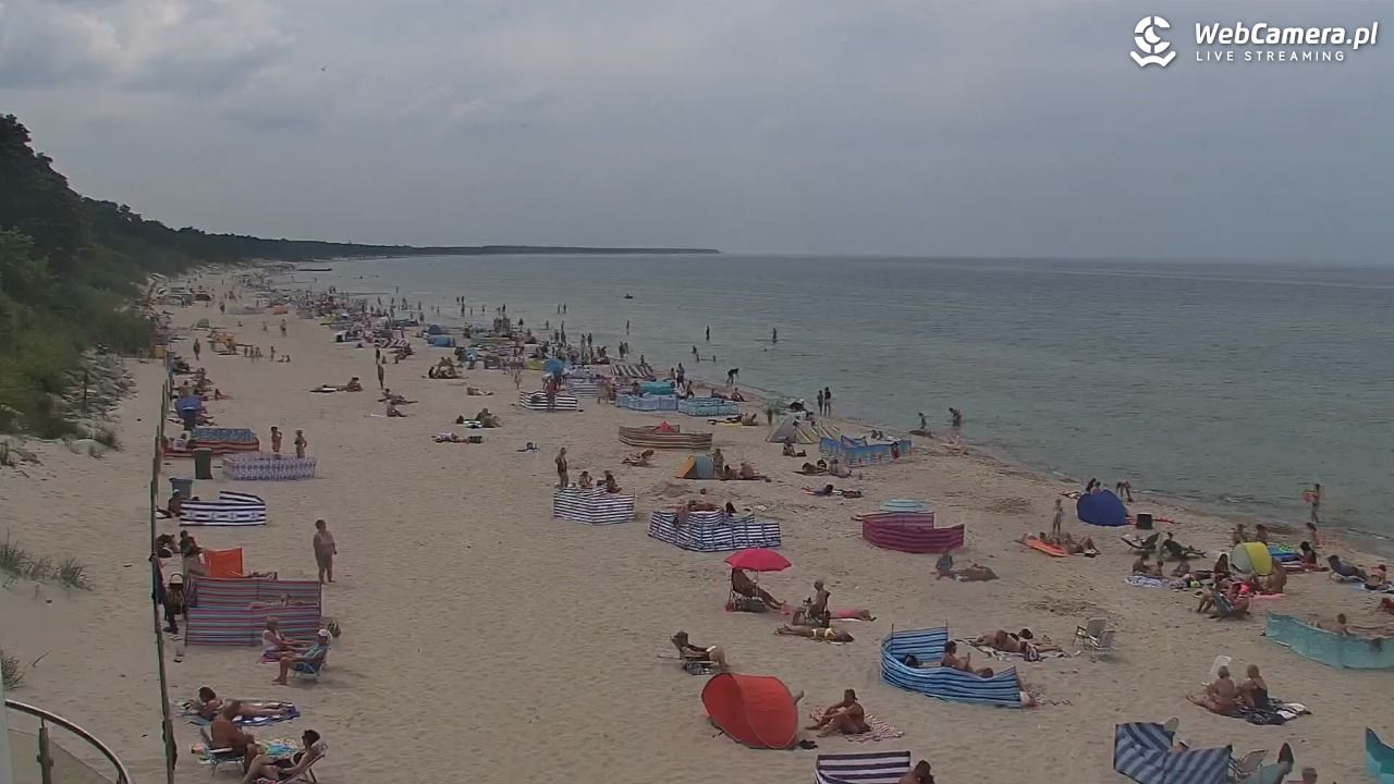 Kołobrzeg - widok na plażę zachodnią - 17 lipiec 2026, 13:44