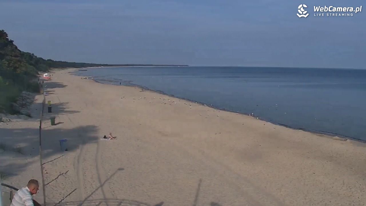Kołobrzeg - widok na plażę zachodnią - 17 lipiec 2026, 07:32