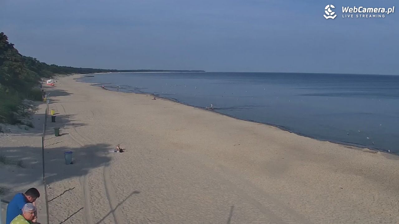 Kołobrzeg - widok na plażę zachodnią - 17 lipiec 2026, 07:46
