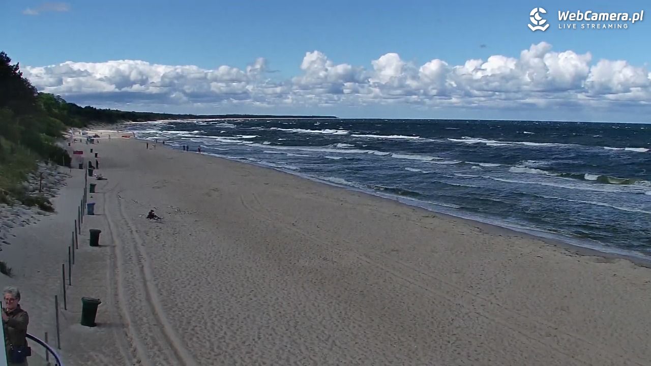 Kołobrzeg - widok na plażę zachodnią - 22 sierpień 2025, 11:23