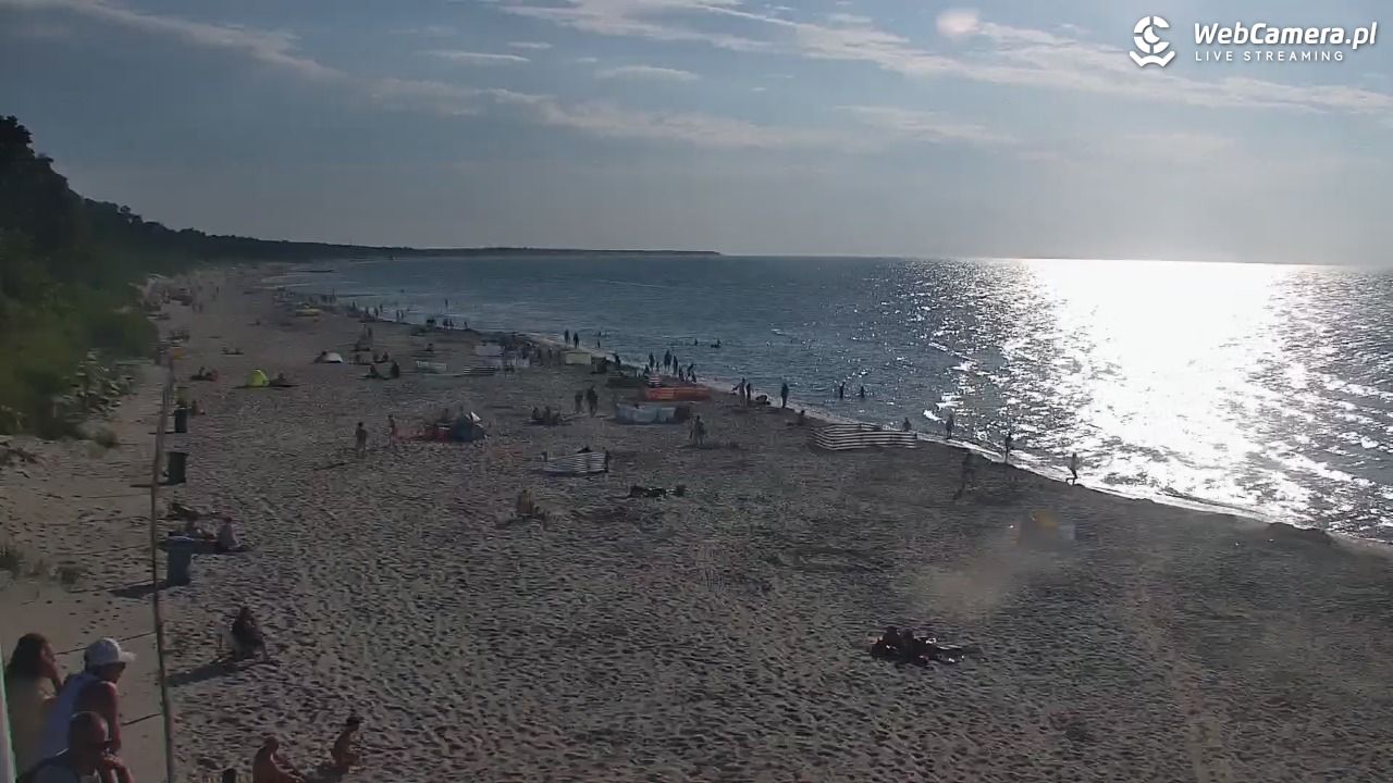 Kołobrzeg - widok na plażę zachodnią - 16 lipiec 2026, 18:28