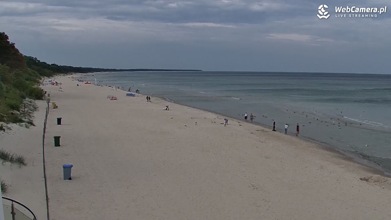 Kołobrzeg - widok na plażę zachodnią - 28 sierpień 2026, 10:27