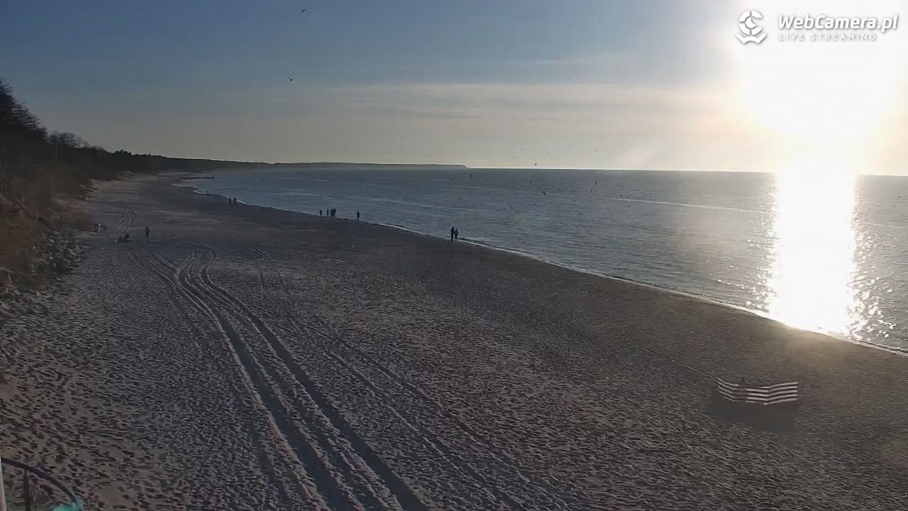 Kołobrzeg - widok na plażę zachodnią - 17 kwiecień 2026, 19:07