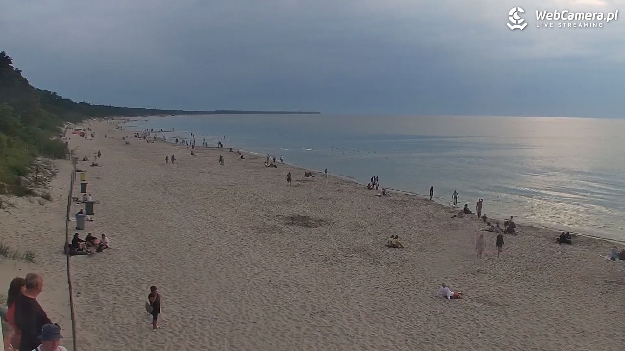 Kołobrzeg - widok na plażę zachodnią - 17 lipiec 2026, 20:15
