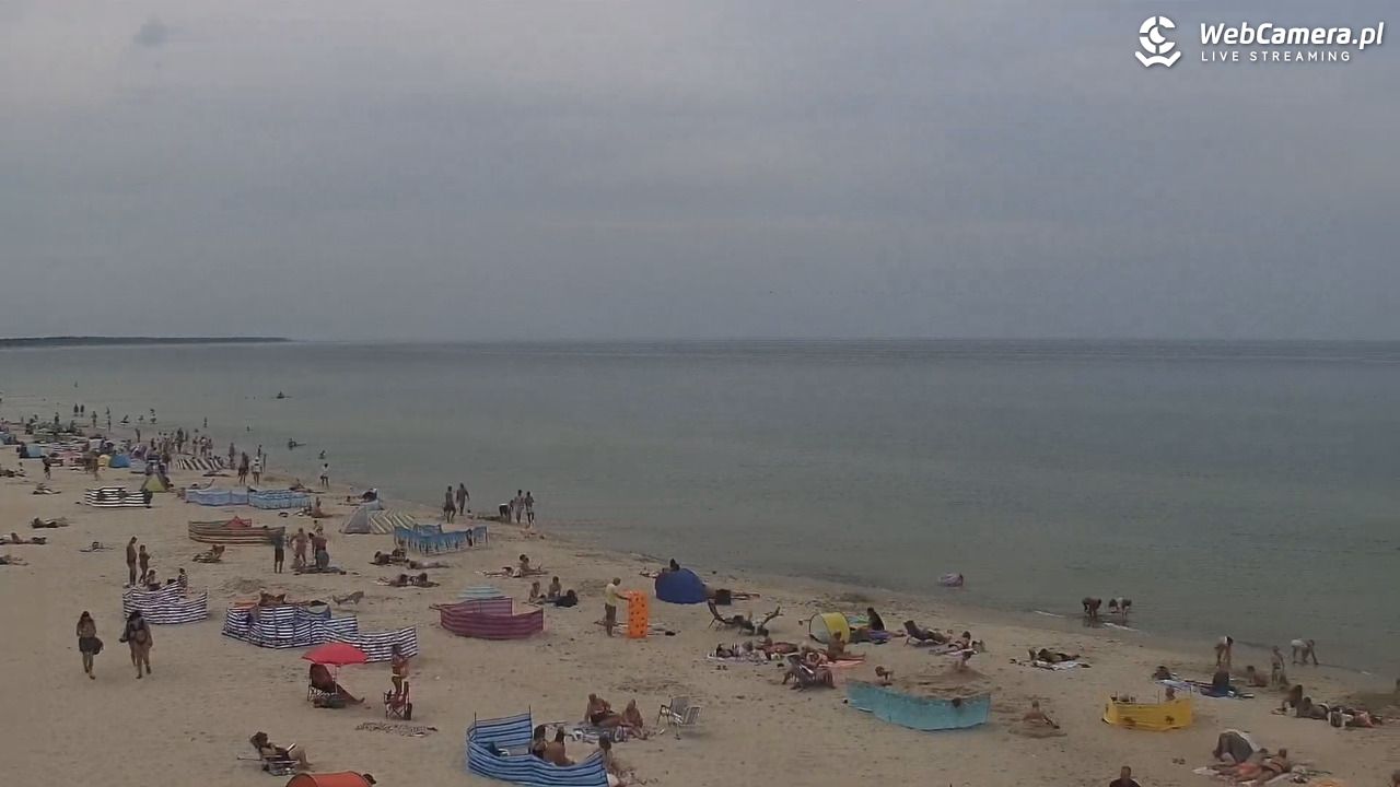 Kołobrzeg - widok na plażę zachodnią - 17 lipiec 2026, 14:11