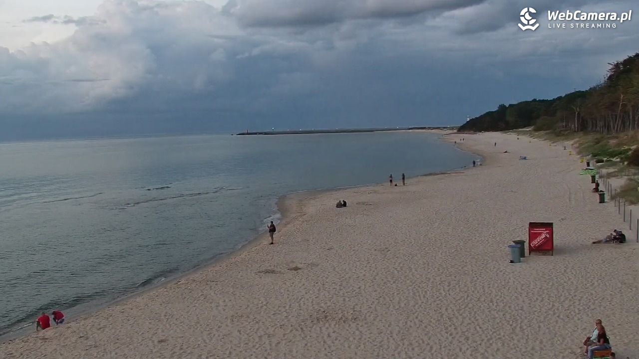 Kołobrzeg - widok na plażę zachodnią - 31 sierpień 2026, 20:07