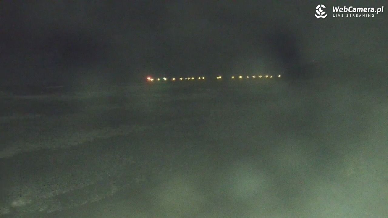 Kołobrzeg - widok na plażę zachodnią - 30 grudzień 2025, 19:09