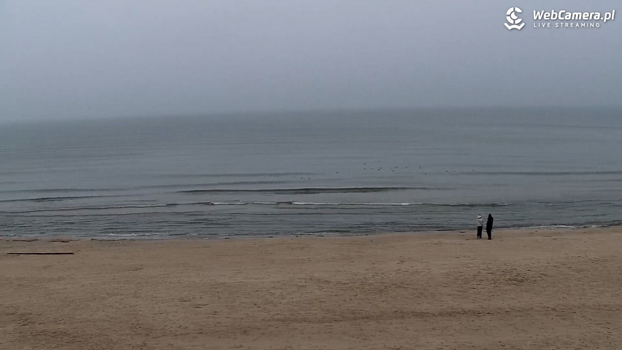 Kołobrzeg - widok na plażę zachodnią - 22 luty 2026, 14:43