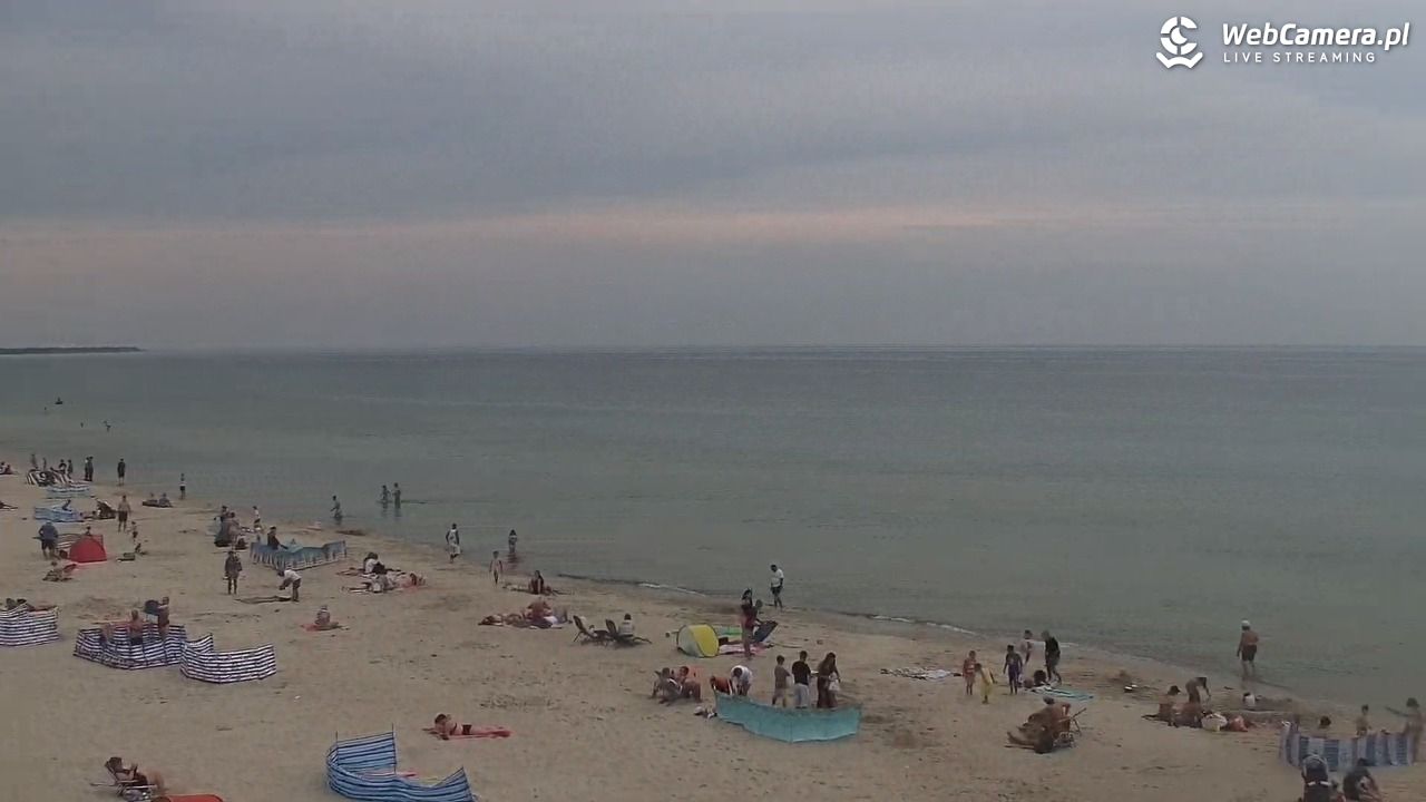 Kołobrzeg - widok na plażę zachodnią - 17 lipiec 2026, 14:42
