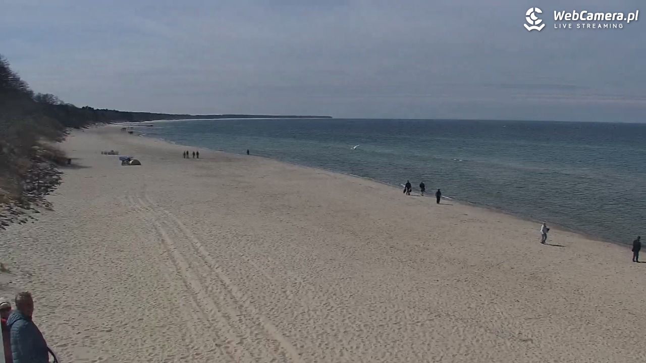 Kołobrzeg - widok na plażę zachodnią - 18 kwiecień 2026, 13:07