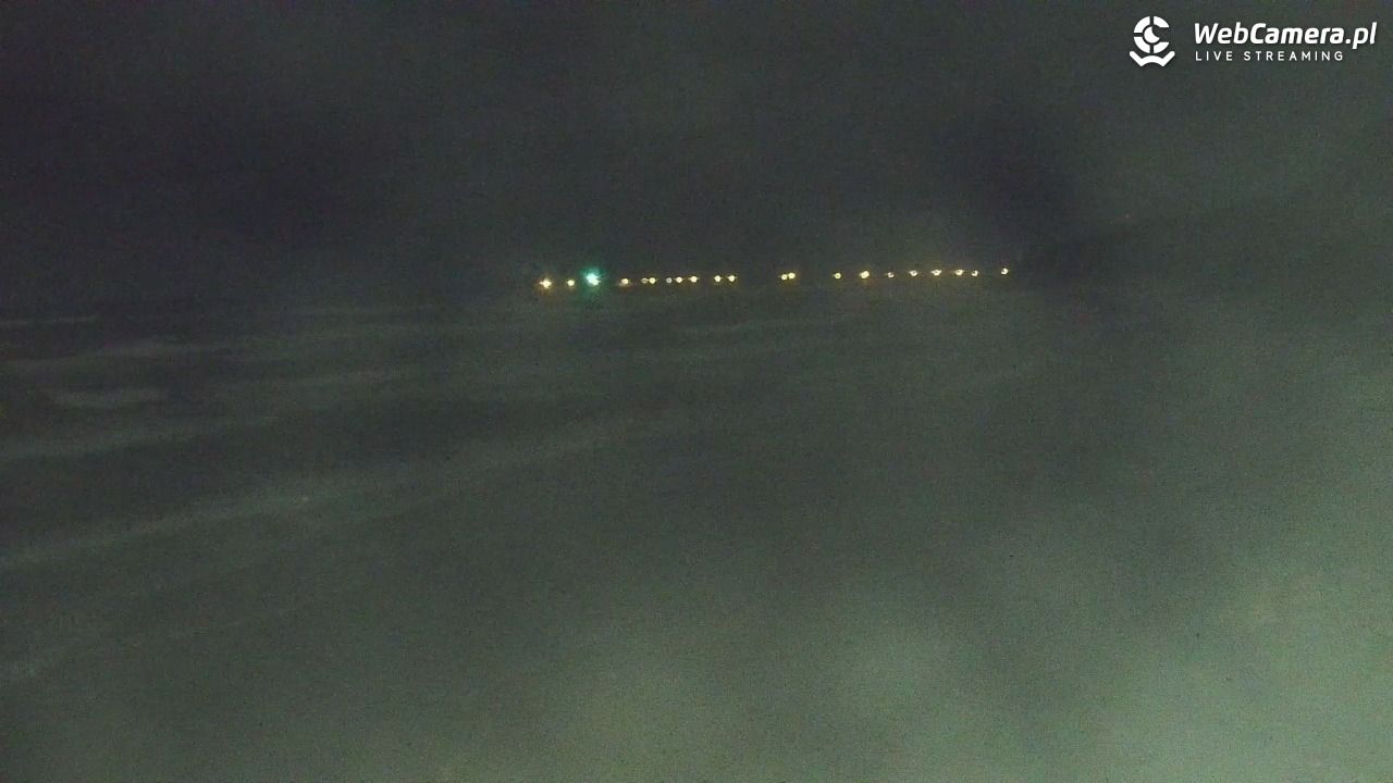 Kołobrzeg - widok na plażę zachodnią - 30 grudzień 2025, 19:10