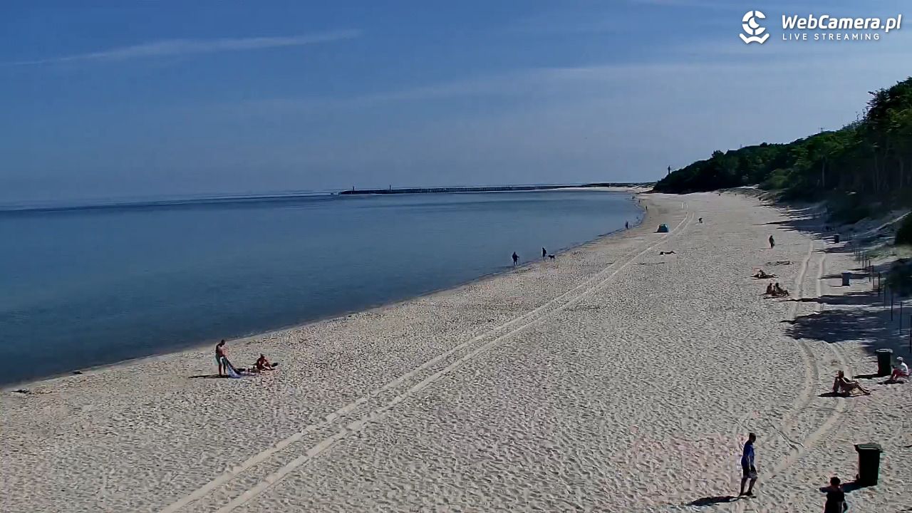 Kołobrzeg - widok na plażę zachodnią - 02 czerwiec 2026, 09:53