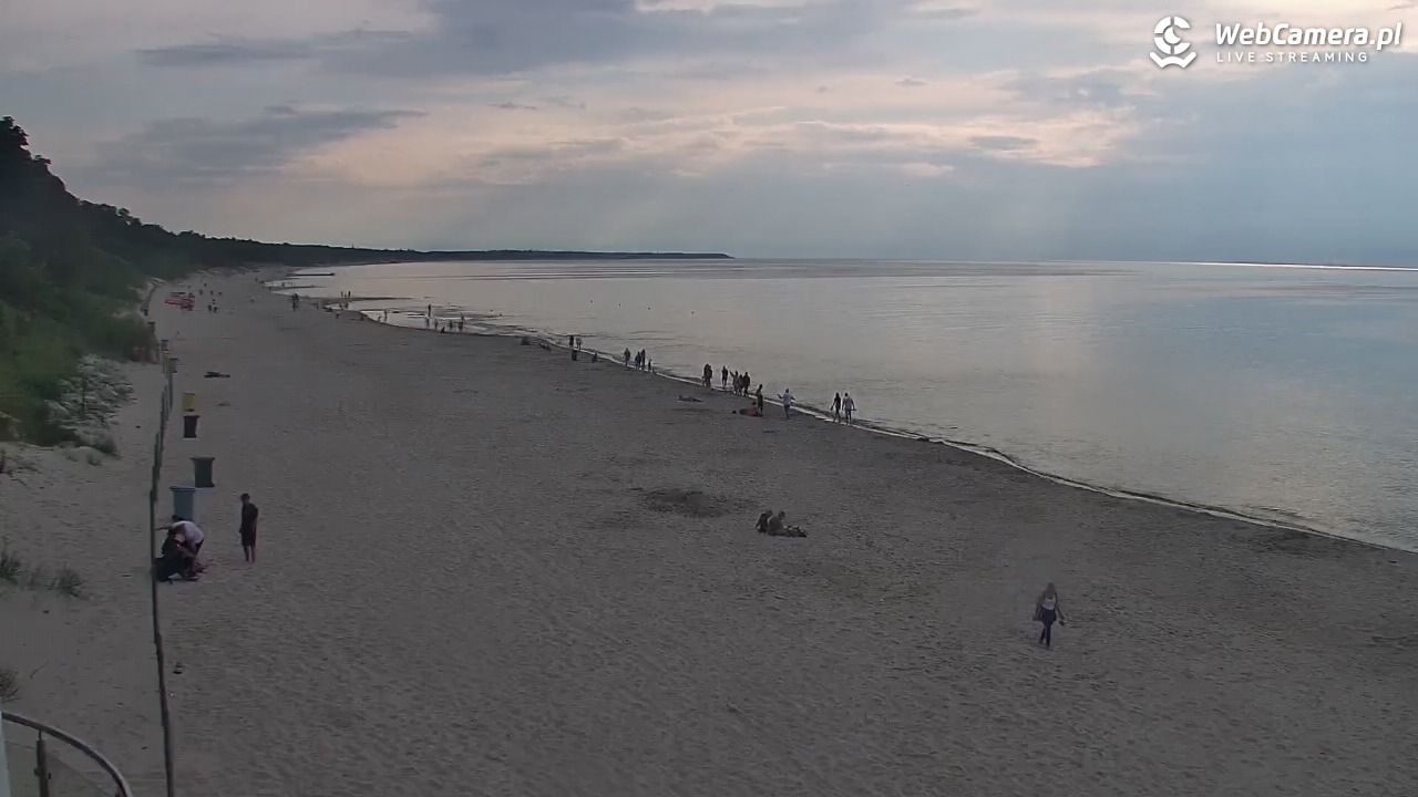Kołobrzeg - widok na plażę zachodnią - 17 lipiec 2026, 18:50