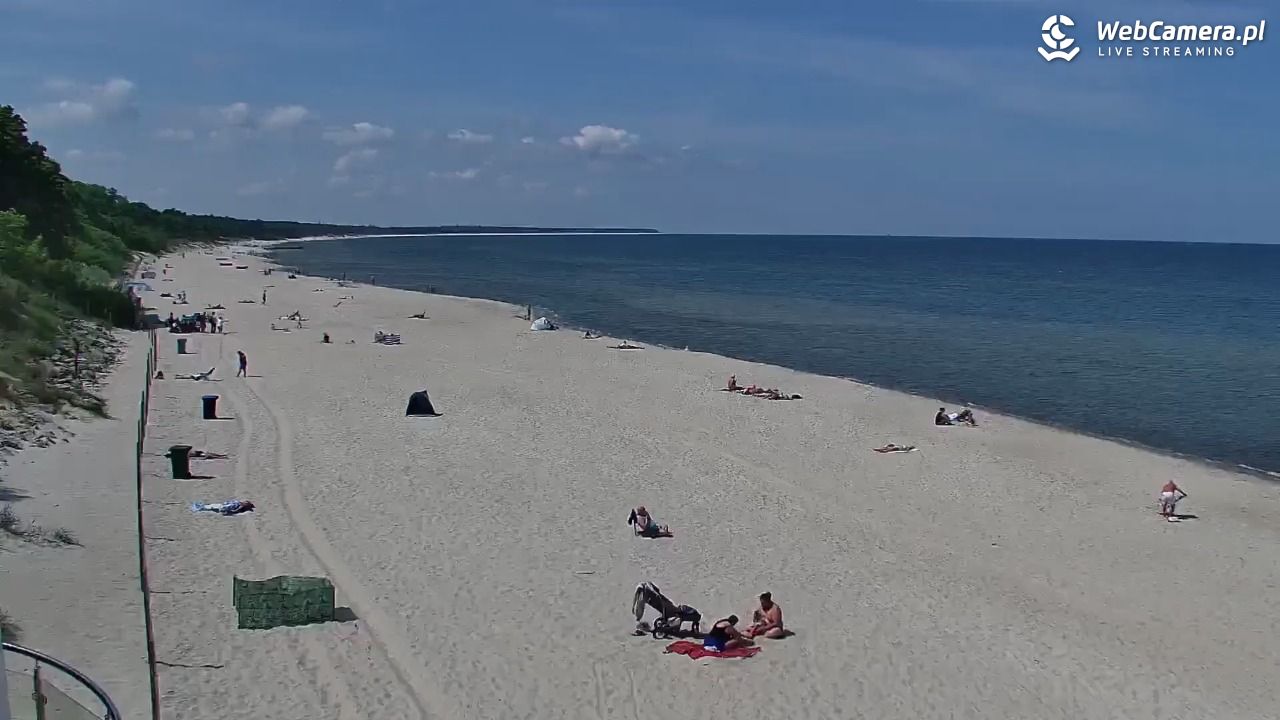 Kołobrzeg - widok na plażę zachodnią - 02 czerwiec 2026, 11:45