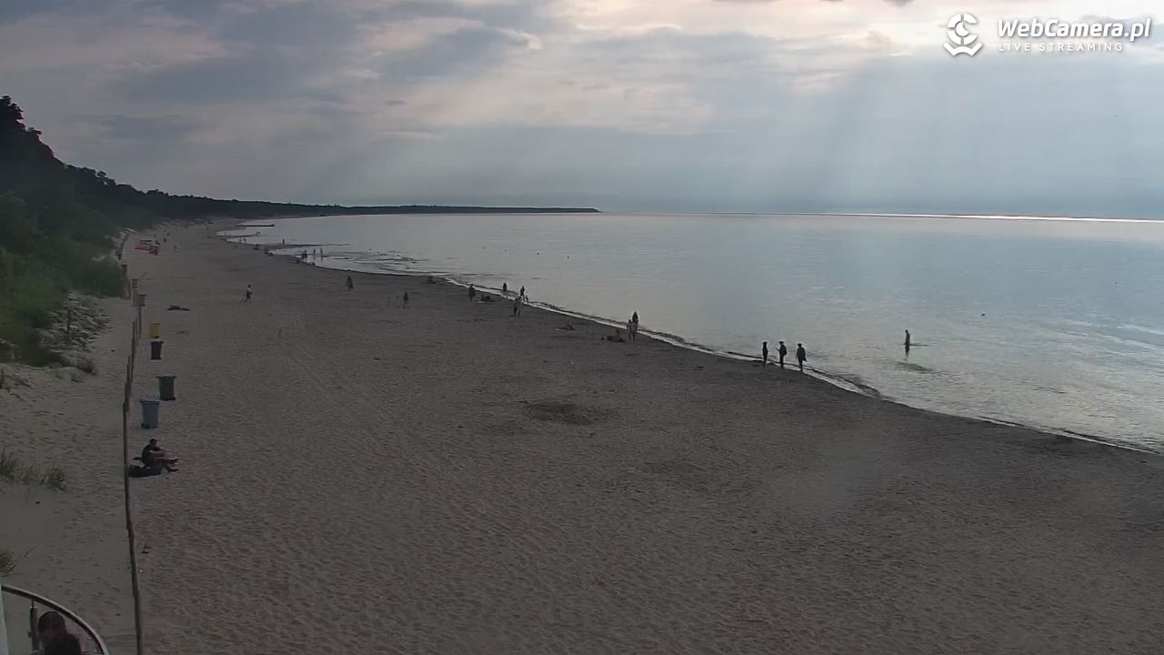 Kołobrzeg - widok na plażę zachodnią - 17 lipiec 2026, 18:35