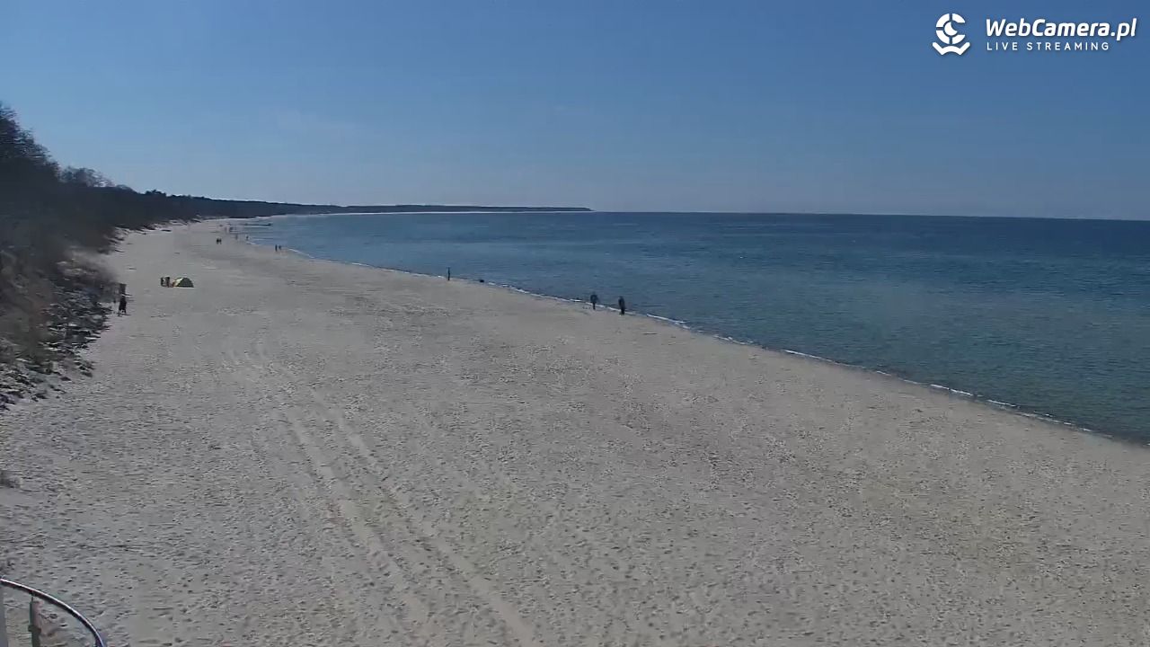 Kołobrzeg - widok na plażę zachodnią - 17 kwiecień 2026, 14:07