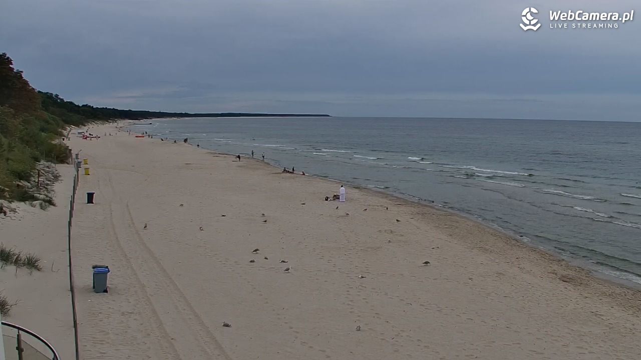 Kołobrzeg - widok na plażę zachodnią - 31 sierpień 2026, 10:18