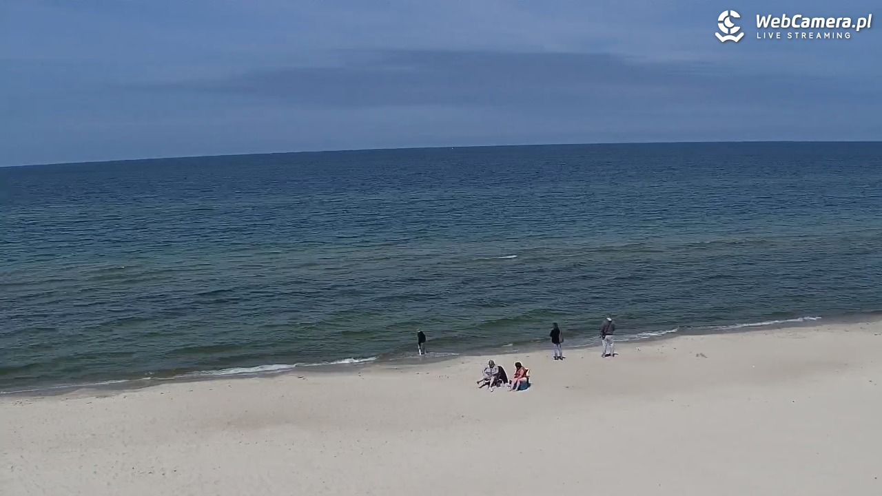 Kołobrzeg - widok na plażę zachodnią - 01 czerwiec 2026, 13:00